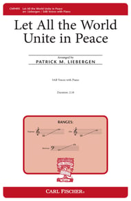 Let All the World Unite in Peace SAB choral sheet music cover Thumbnail